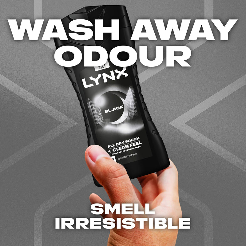 Lynx Black shower gel 225ml (British brand)