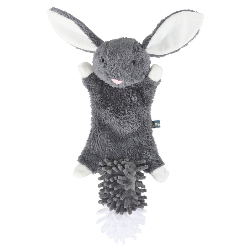 Petface Rafee Rabbit crinkle dog toy, imported from the UK