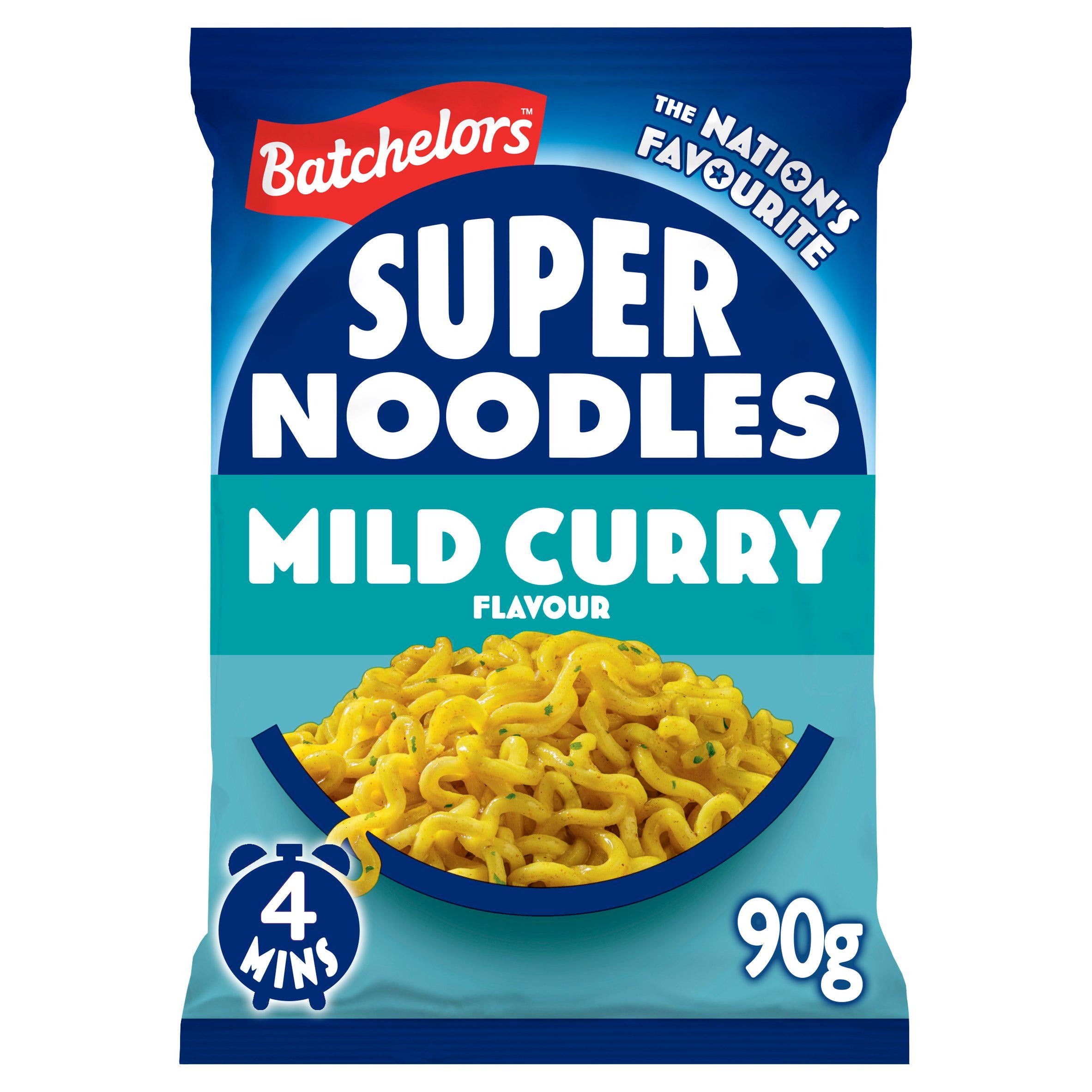 Batchelors super noodles curry flavour 90g - British product