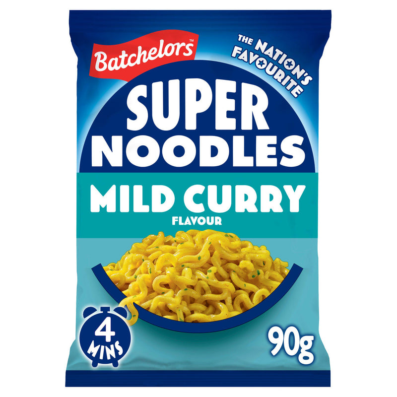 Batchelors super noodles curry flavour 90g - British product