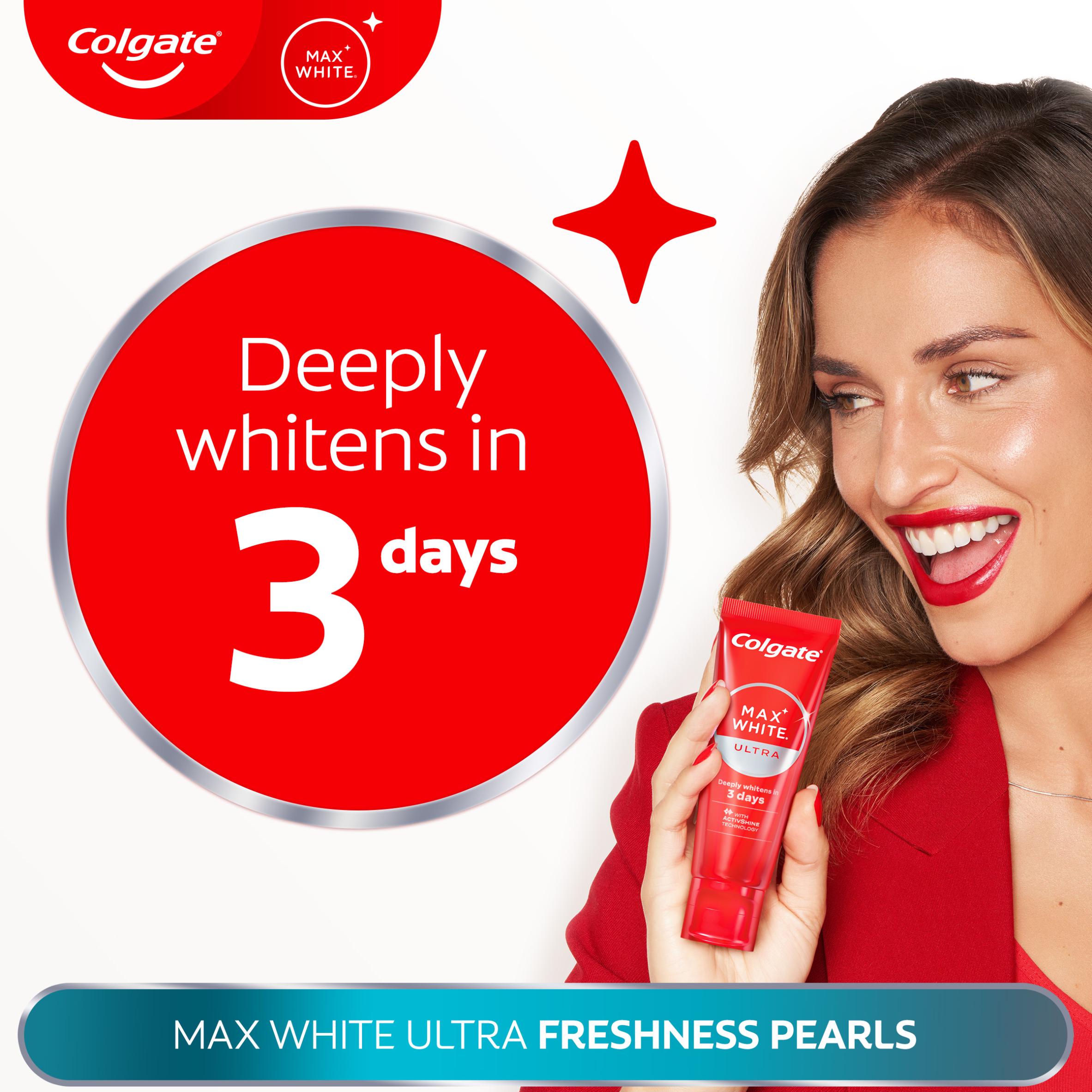 Colgate Max White Ultra Freshness Pearls toothpaste 75ml, imported from the UK