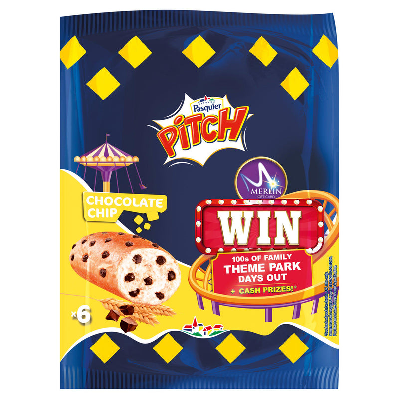 Brioche Pasquier pitch brioche with chocolate chips individually wrapped 6x37.5g - British product