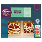 Sainsbury's Free From Rhubarb Custard Blondies 154g, imported from the UK