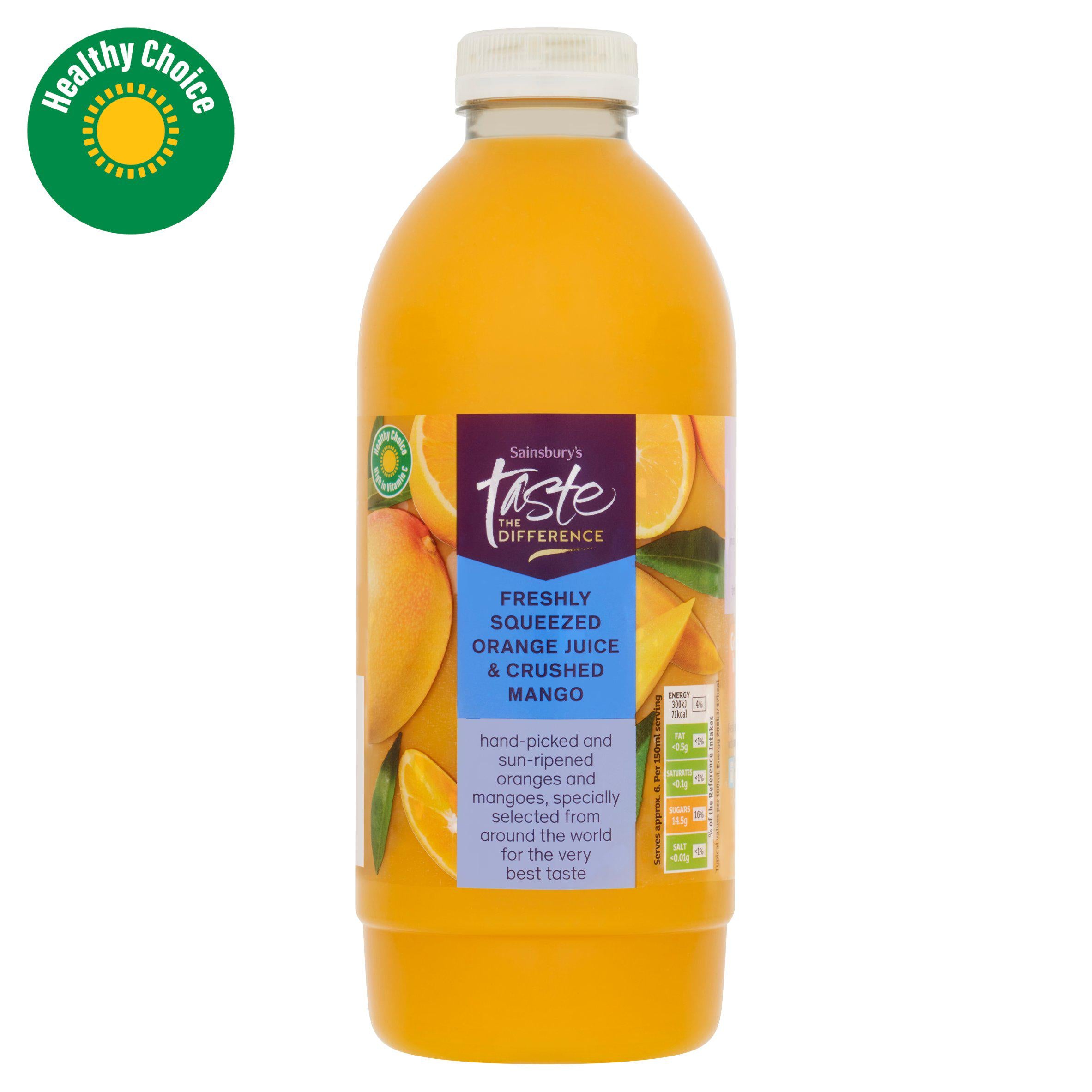 Sainsbury's Taste the Difference orange and mango juice 1L - British product