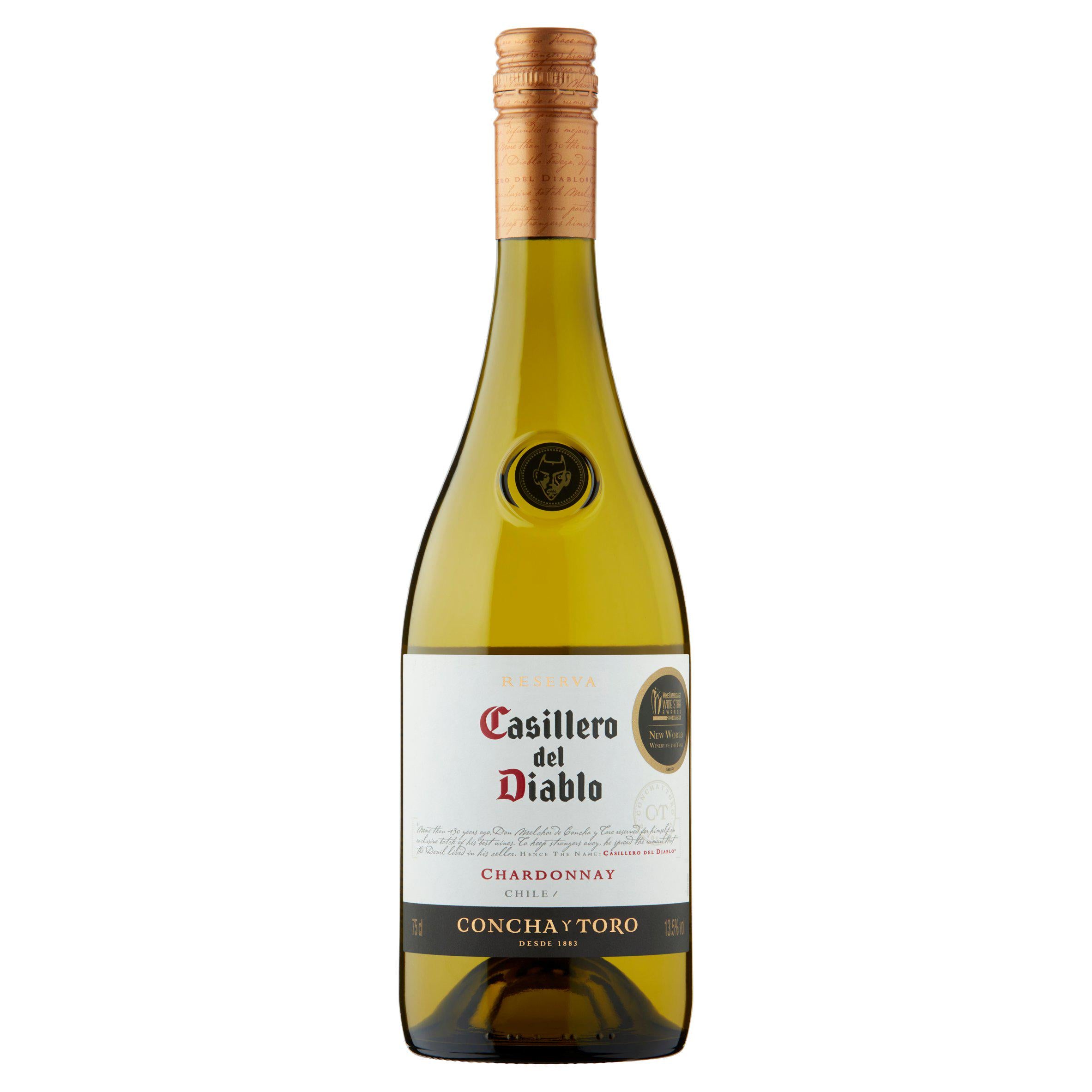 Casillero del Diablo Chardonnay white wine 75cl - British product