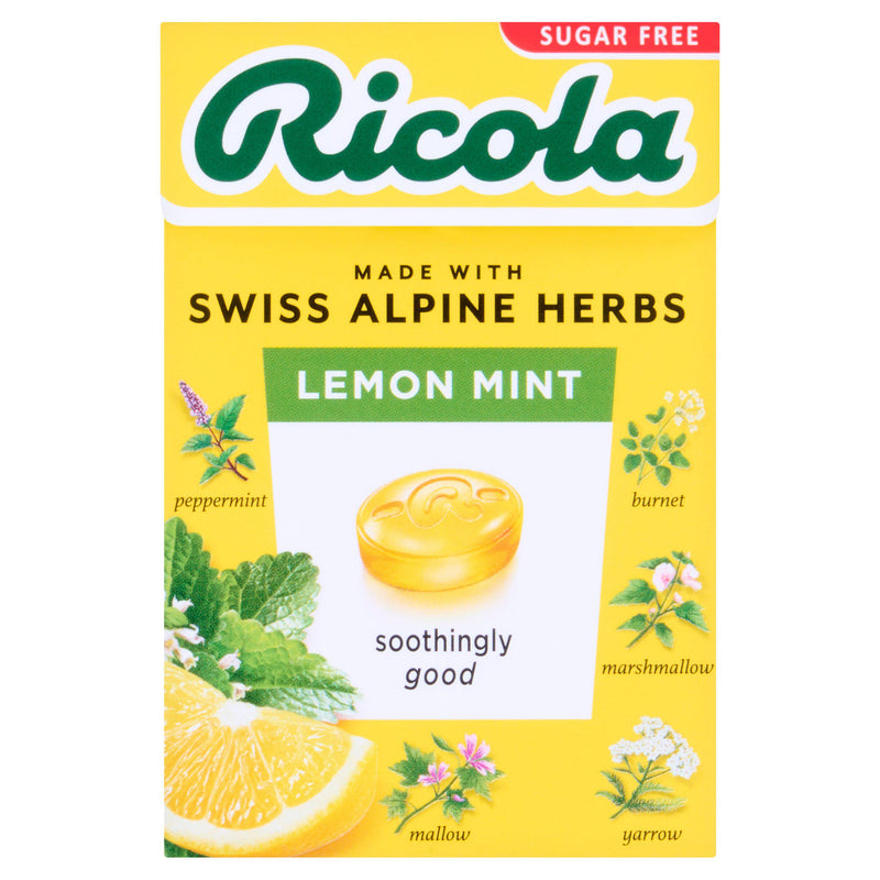 Ricola sugar free lemon mint drops 45g - British product