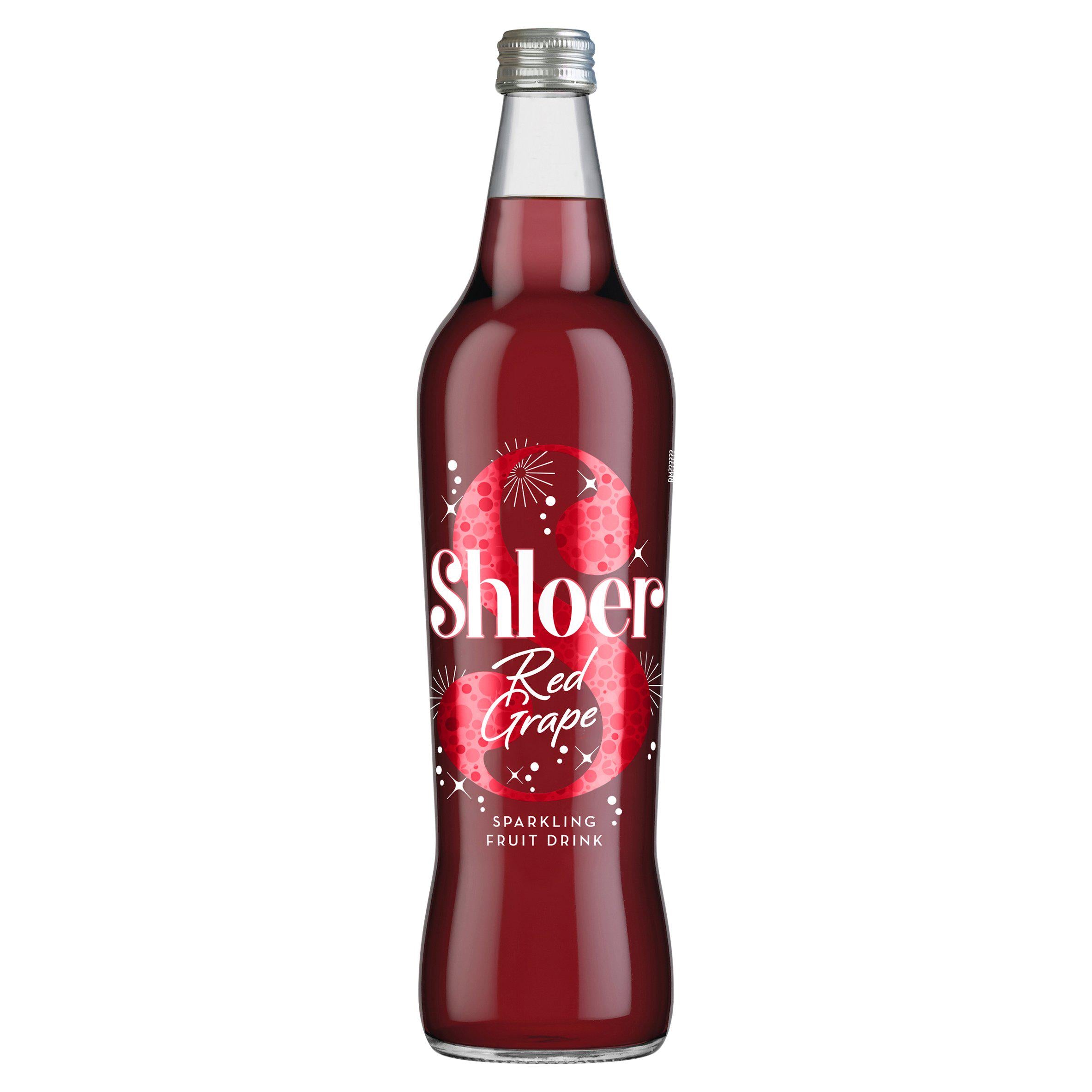 Shloer red grape sparkling juice drink 750ml (British brand)