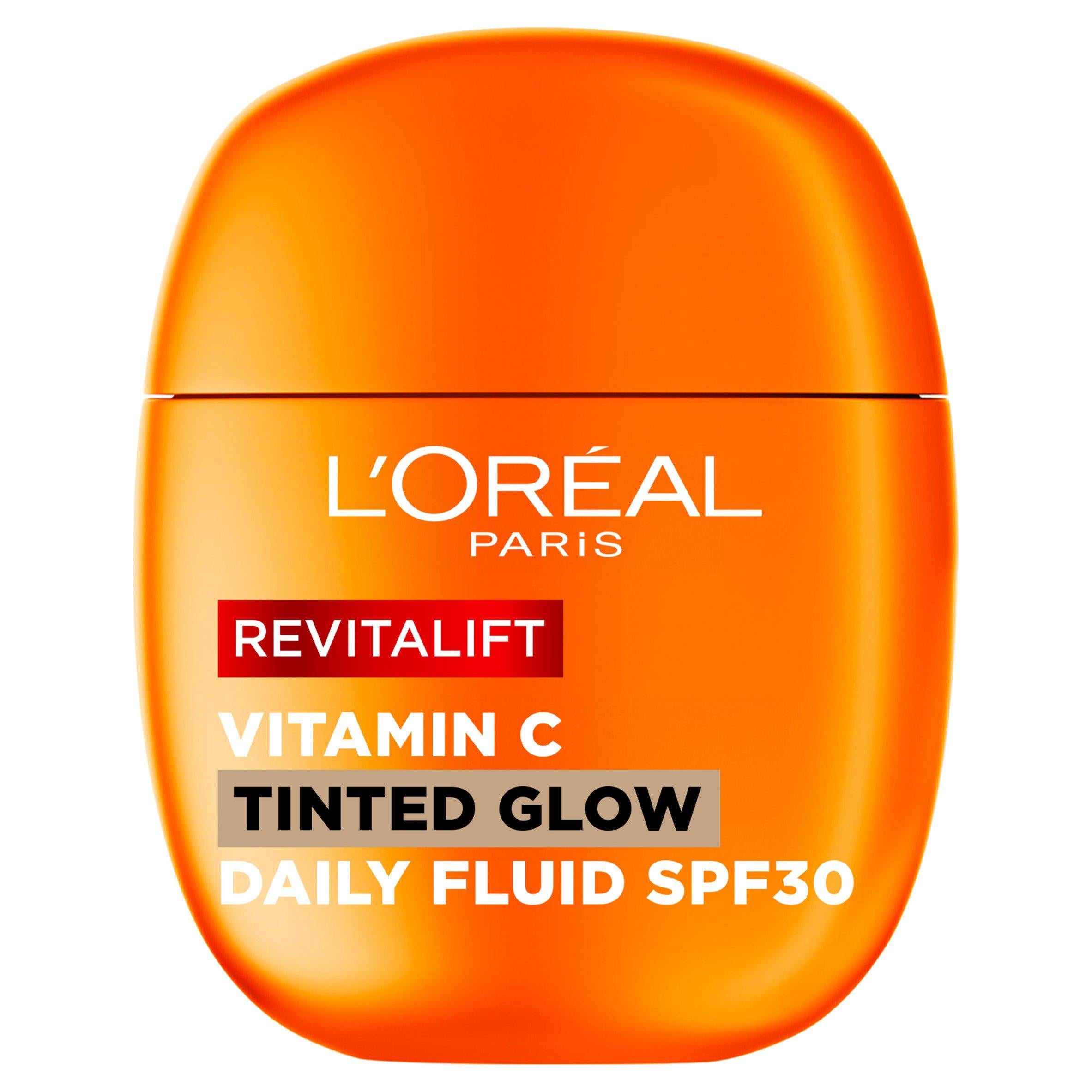 L'Oréal Paris Revitalift Tinted Glow Daily Fluid Vitamin C 40ml, imported from the UK