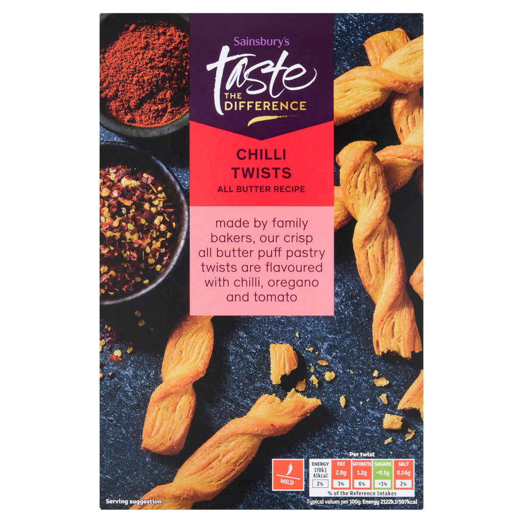 Sainsbury's Chilli Twists, Taste the Difference 100g