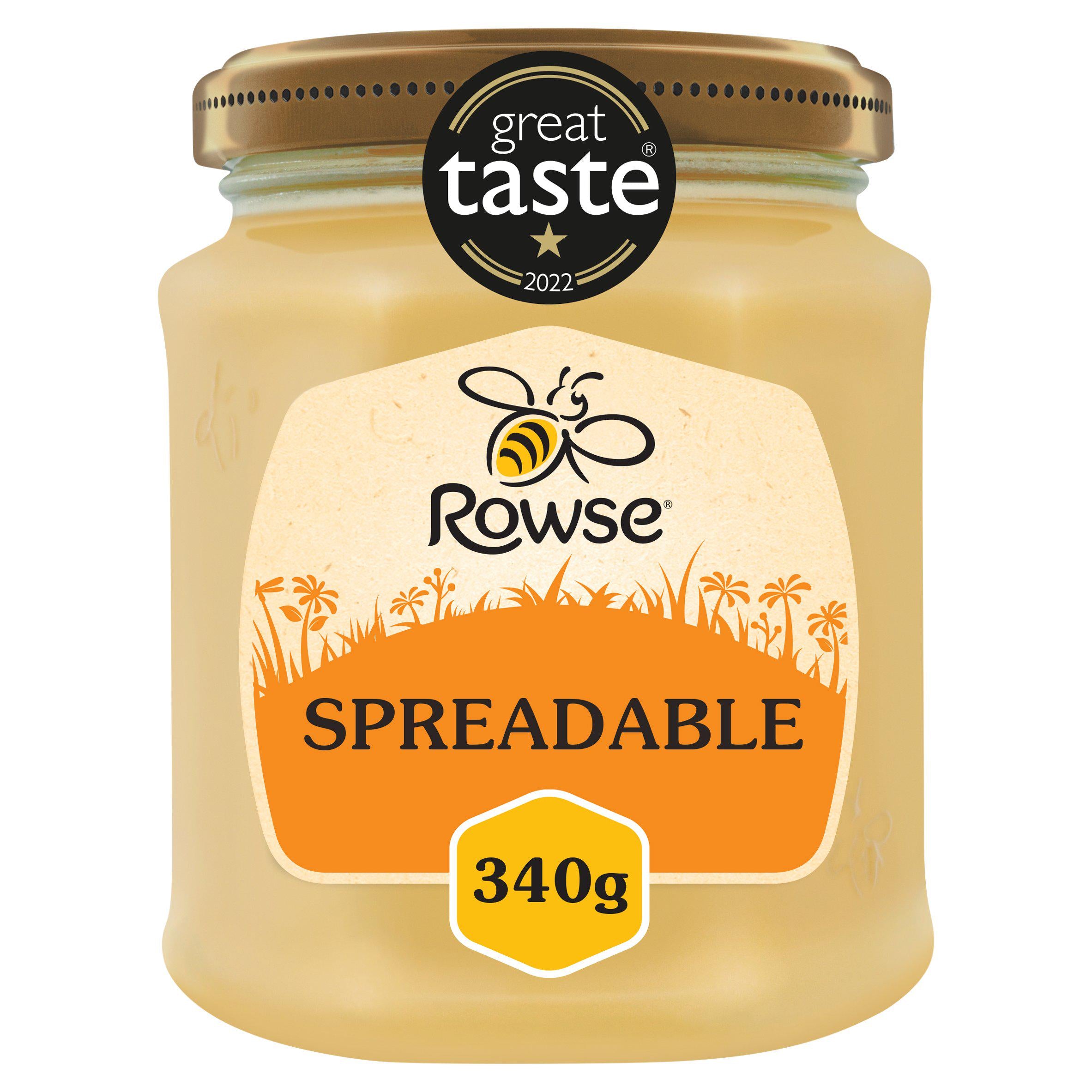 Rowse Set Honey 340g Sweetener Jar, imported from the UK