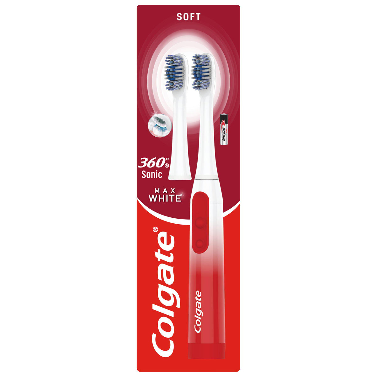 Colgate 360 Sonic Max White battery toothbrush (British brand)