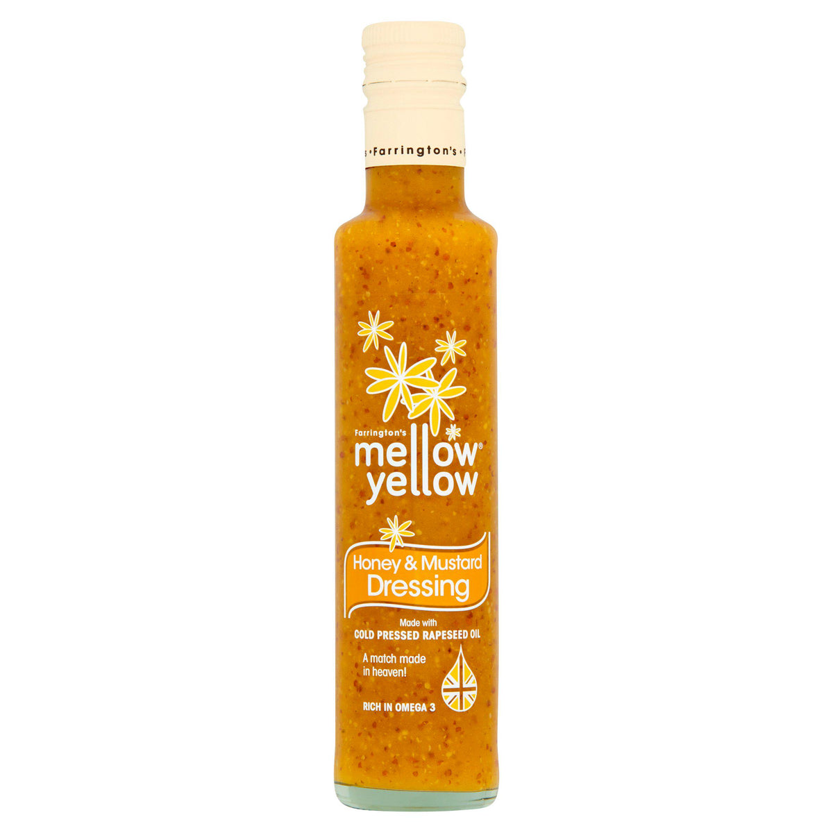 Farrington's Mellow Yellow honey mustard dressing 250ml, UK version
