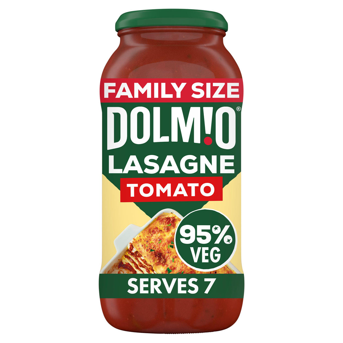 Dolmio lasagne red tomato pasta sauce 675g, imported from the UK