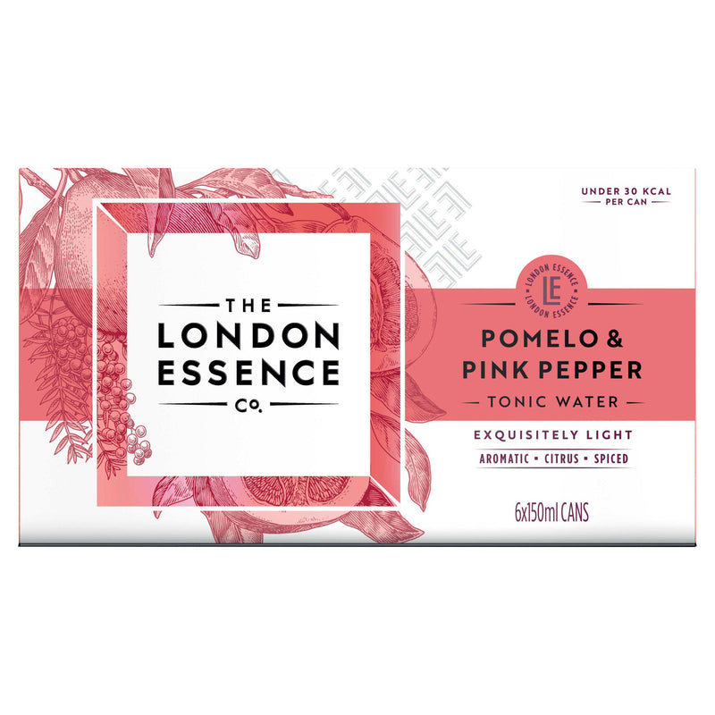 London Essence Pomelo & Pink Pepper Tonic Water 6x150ml