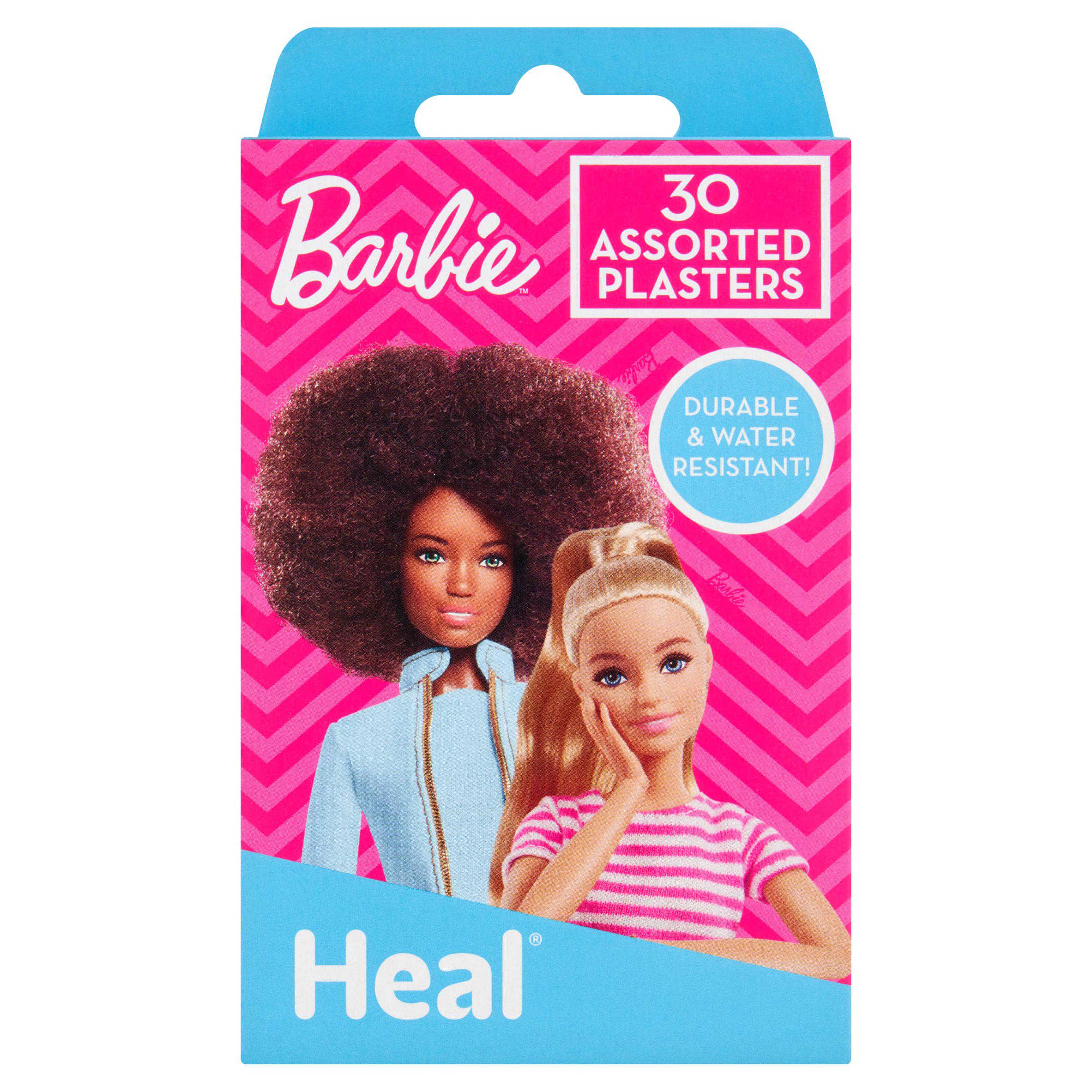 Heal Barbie adhesive plasters assorted x30 pack, UK version