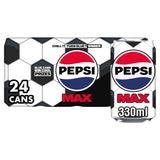 Pepsi Max no sugar cola cans 24x330ml, imported from the UK