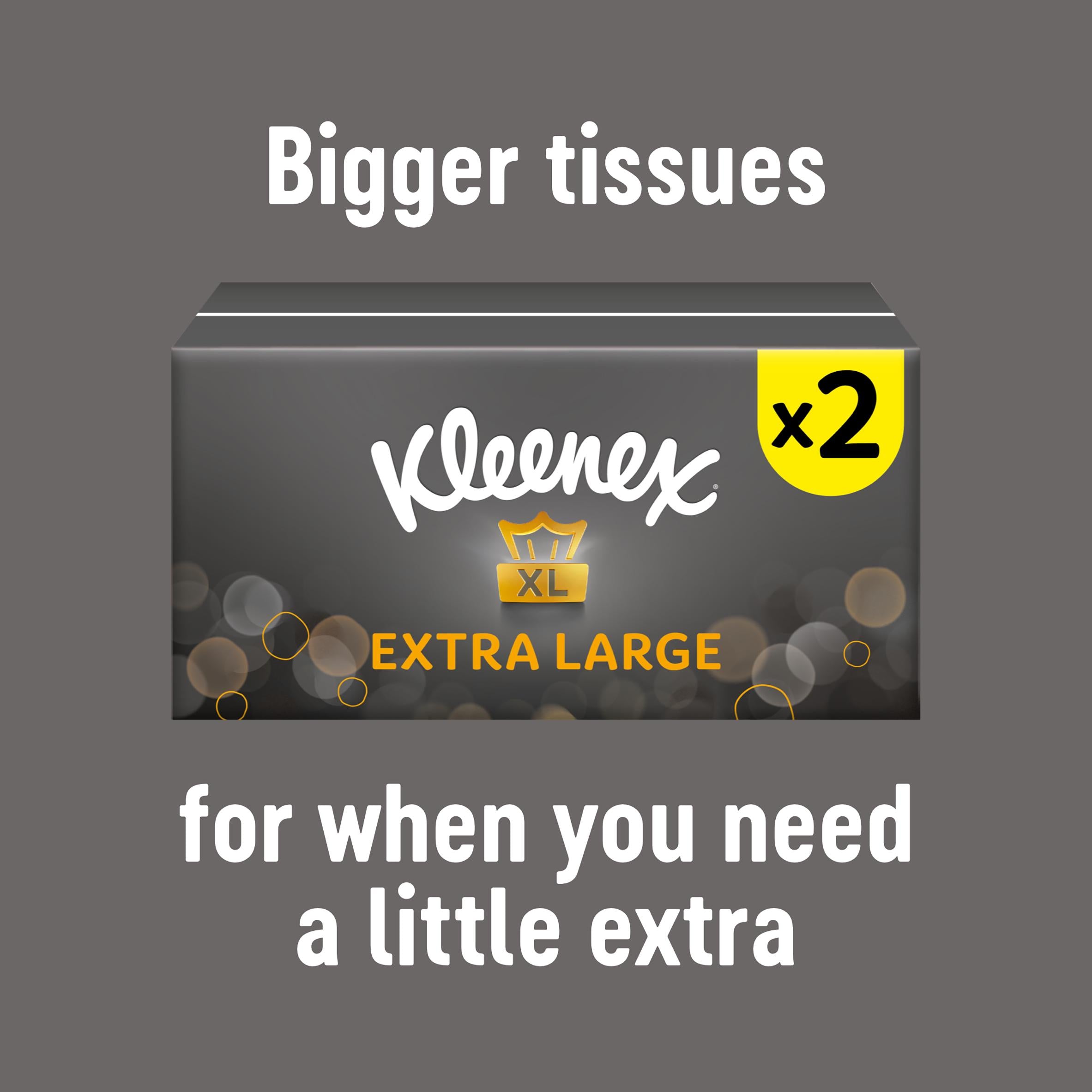 Kleenex extra large tissues 2x90 sheets, UK version