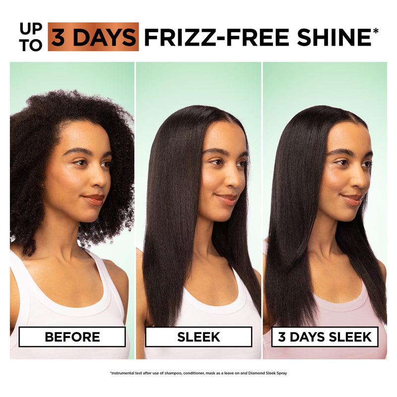 Garnier Keratin Sleek hair mask jar, UK version