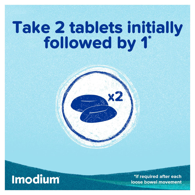 Imodium Instants diarrhoea relief tablets x6, UK version