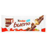 Kinder Bueno milk chocolate hazelnut bar 2x21.5g, UK version