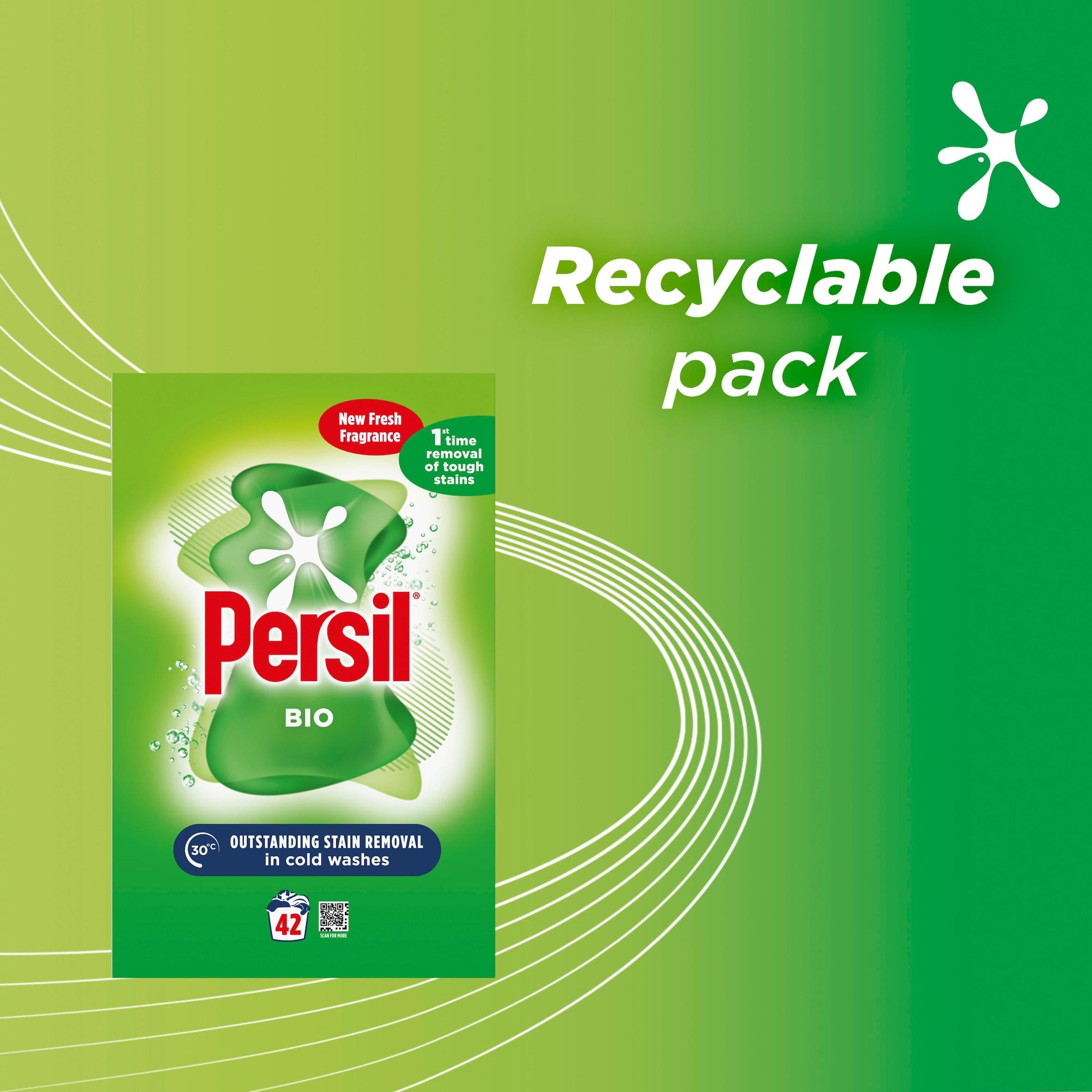 Persil laundry detergent powder Bio 2.1kg 42 washes, imported from the UK