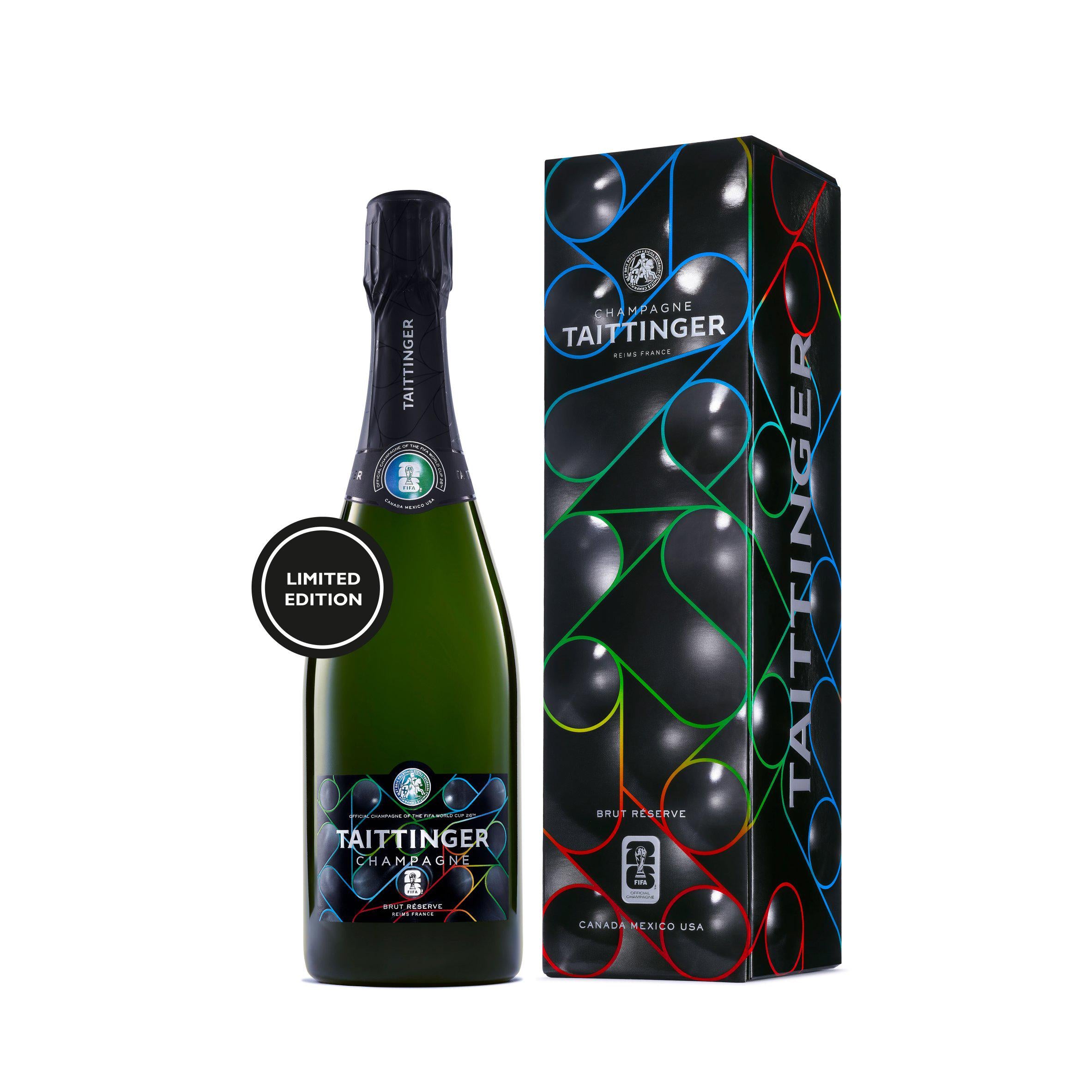 Taittinger Brut Reserve Champagne 75cl, imported from the UK