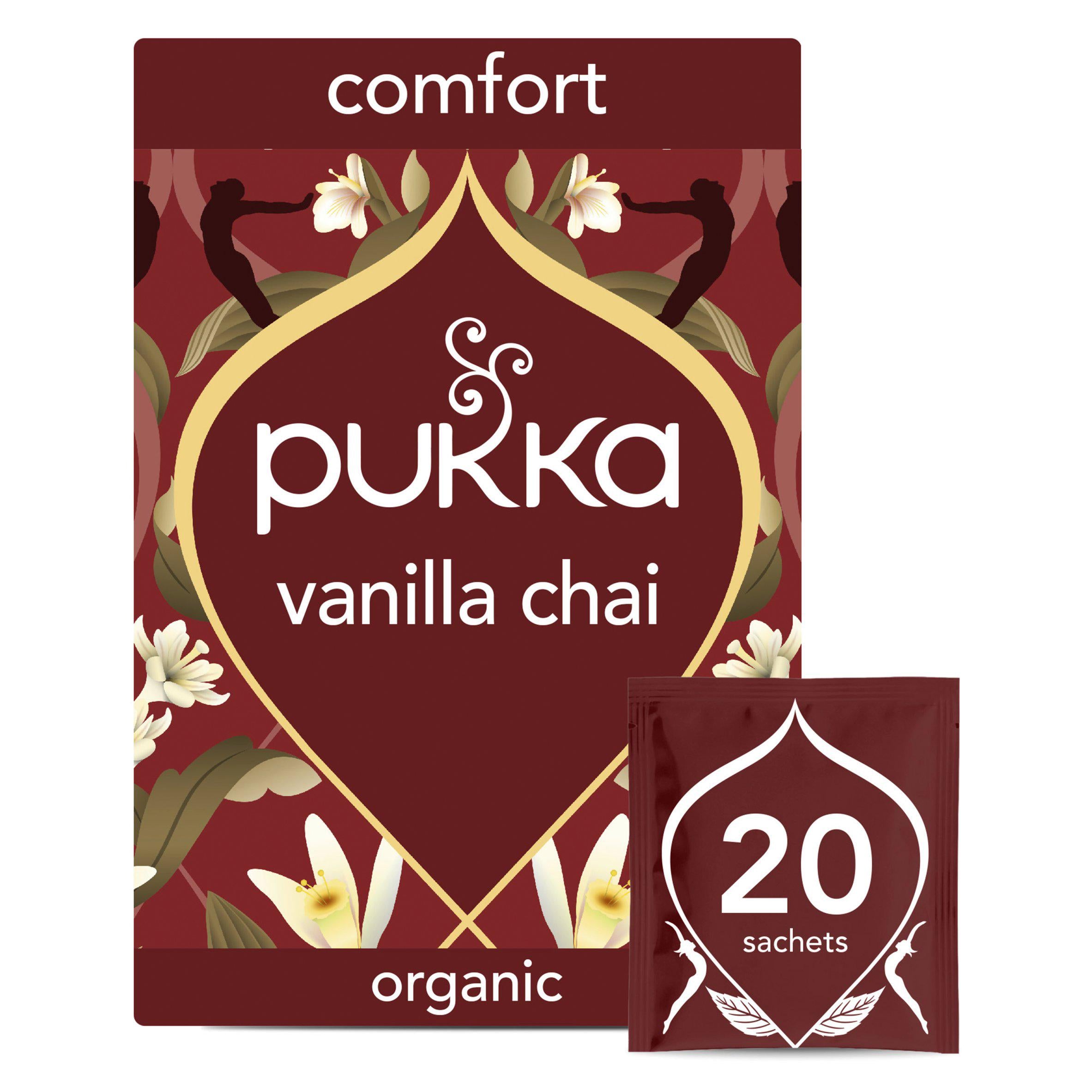 Pukka organic vanilla chai tea 20 bags - British product