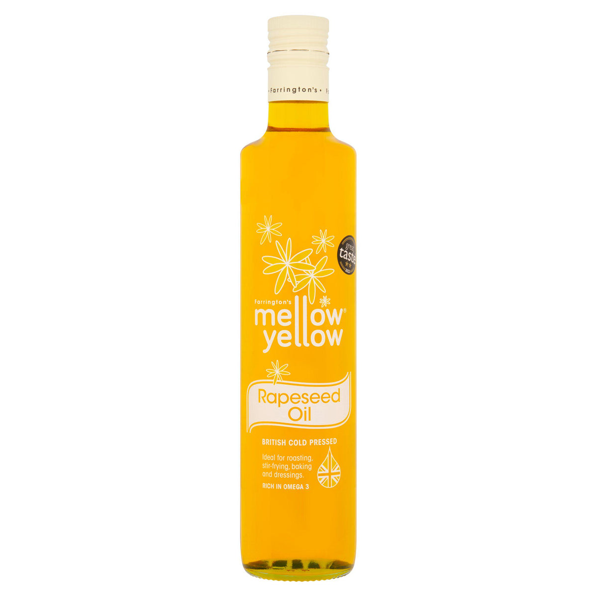 Farrington's Mellow Yellow rapeseed oil 500ml (British brand)