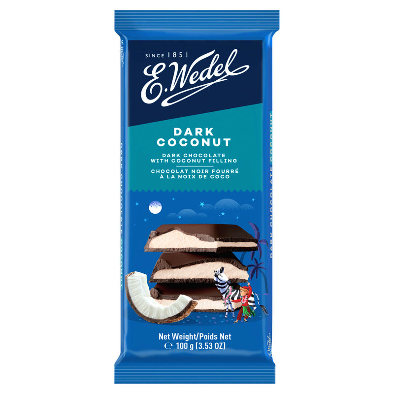 Wedel Dark Chocolate with Coconut 100g (British brand)