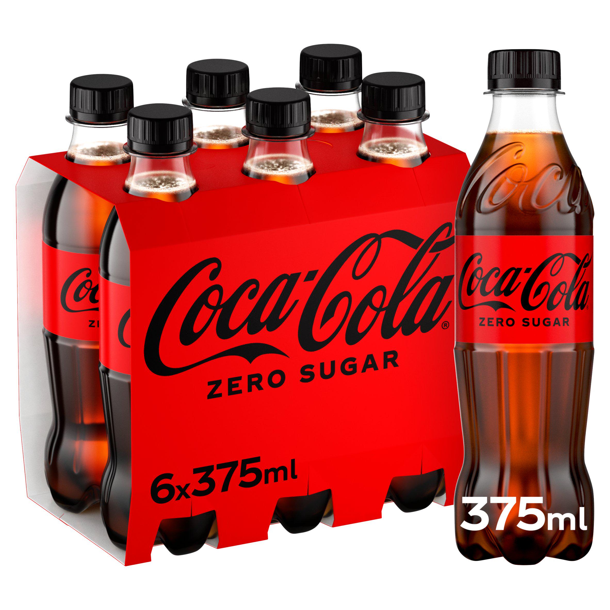 Sugar Free Sparkling Low Calorie Cola Soft Drink 6 x 375ml