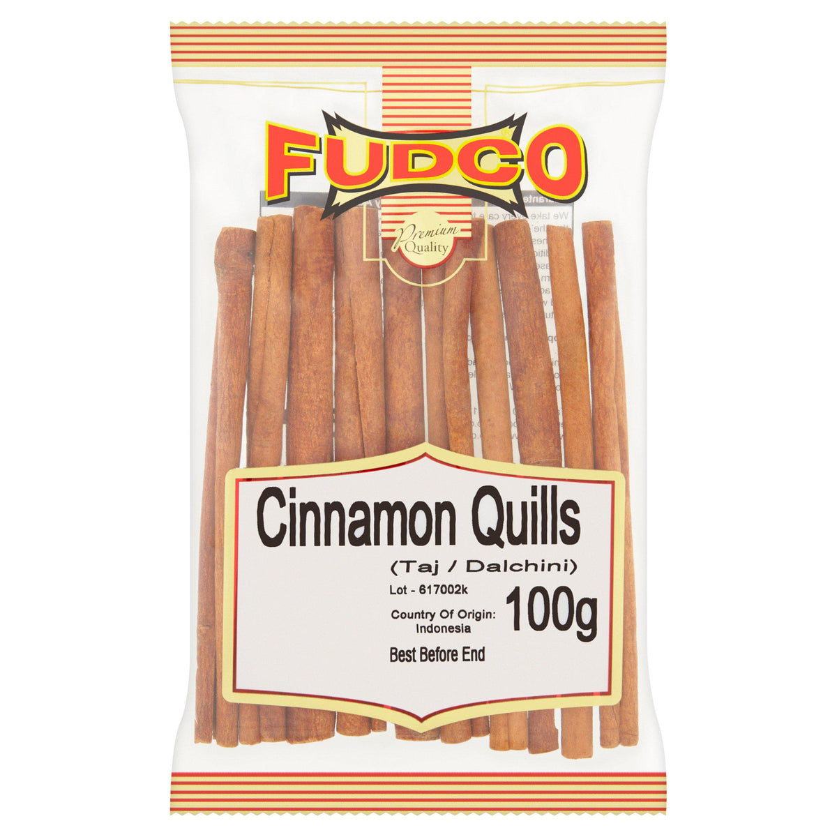 Fudco Cinnamon Quills 100g cinnamon bark - British product