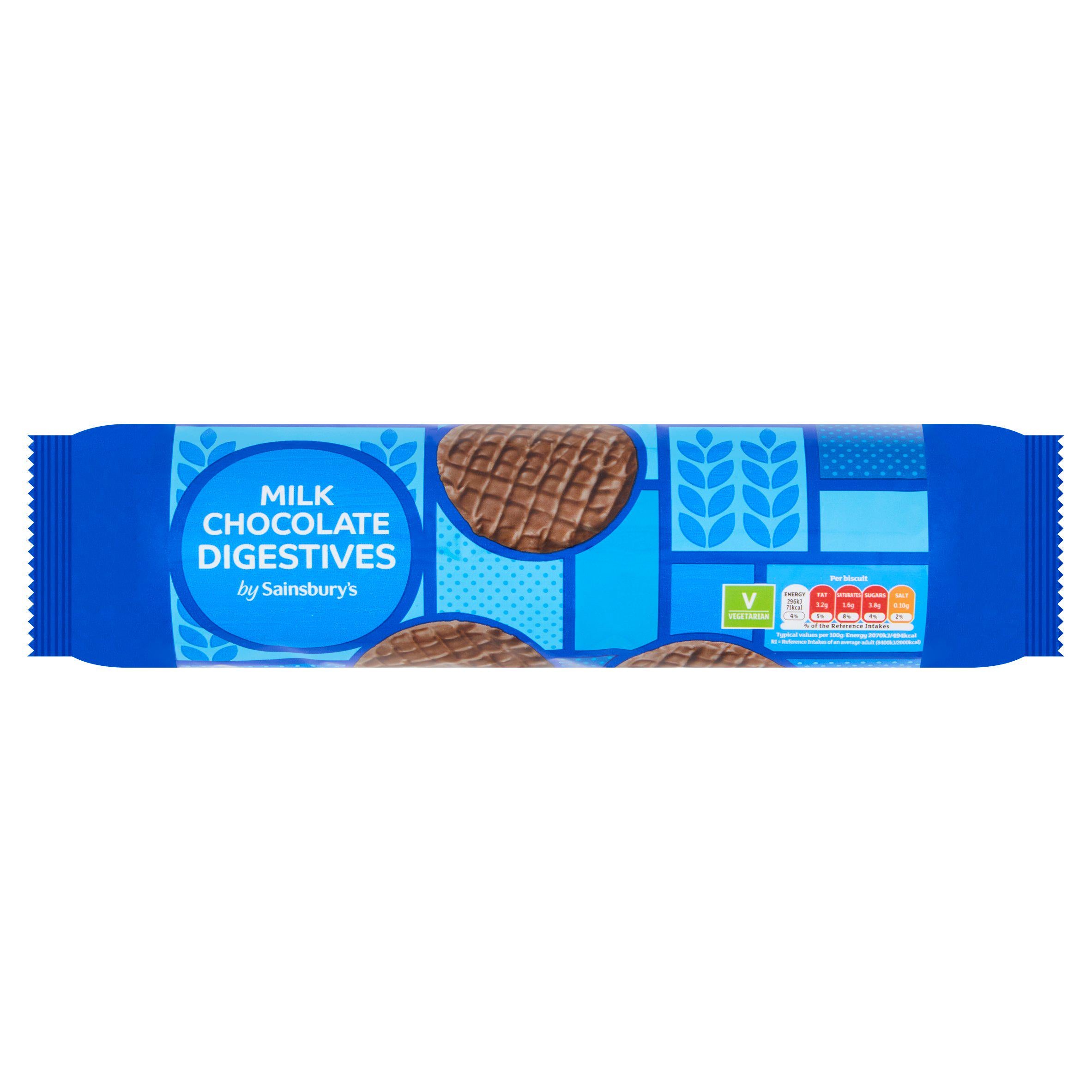 Sainsbury's Milk Chocolate Digestives 300g GOODS Sainsburys   