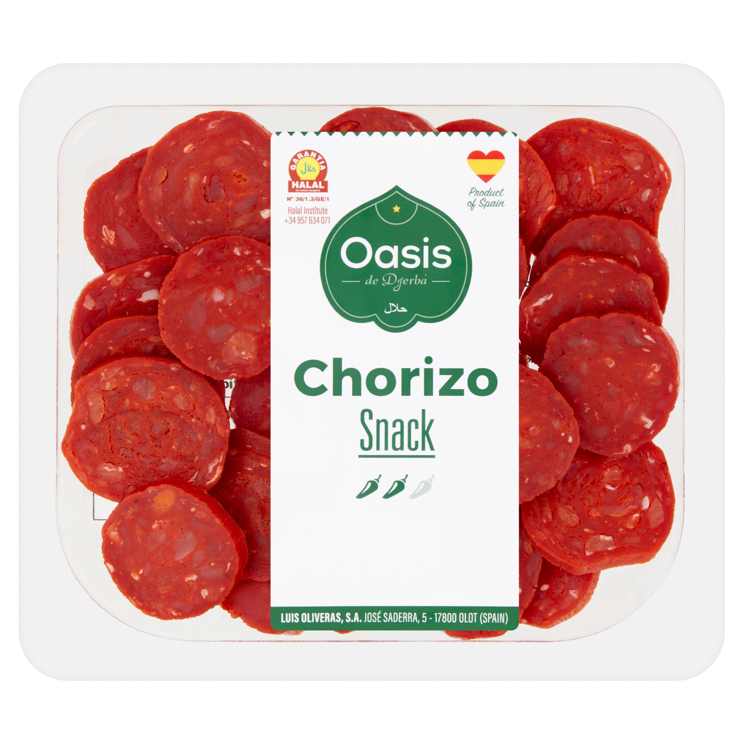 L'oasis Halal Turkey Chorizo Tapas 80g GOODS Sainsburys   