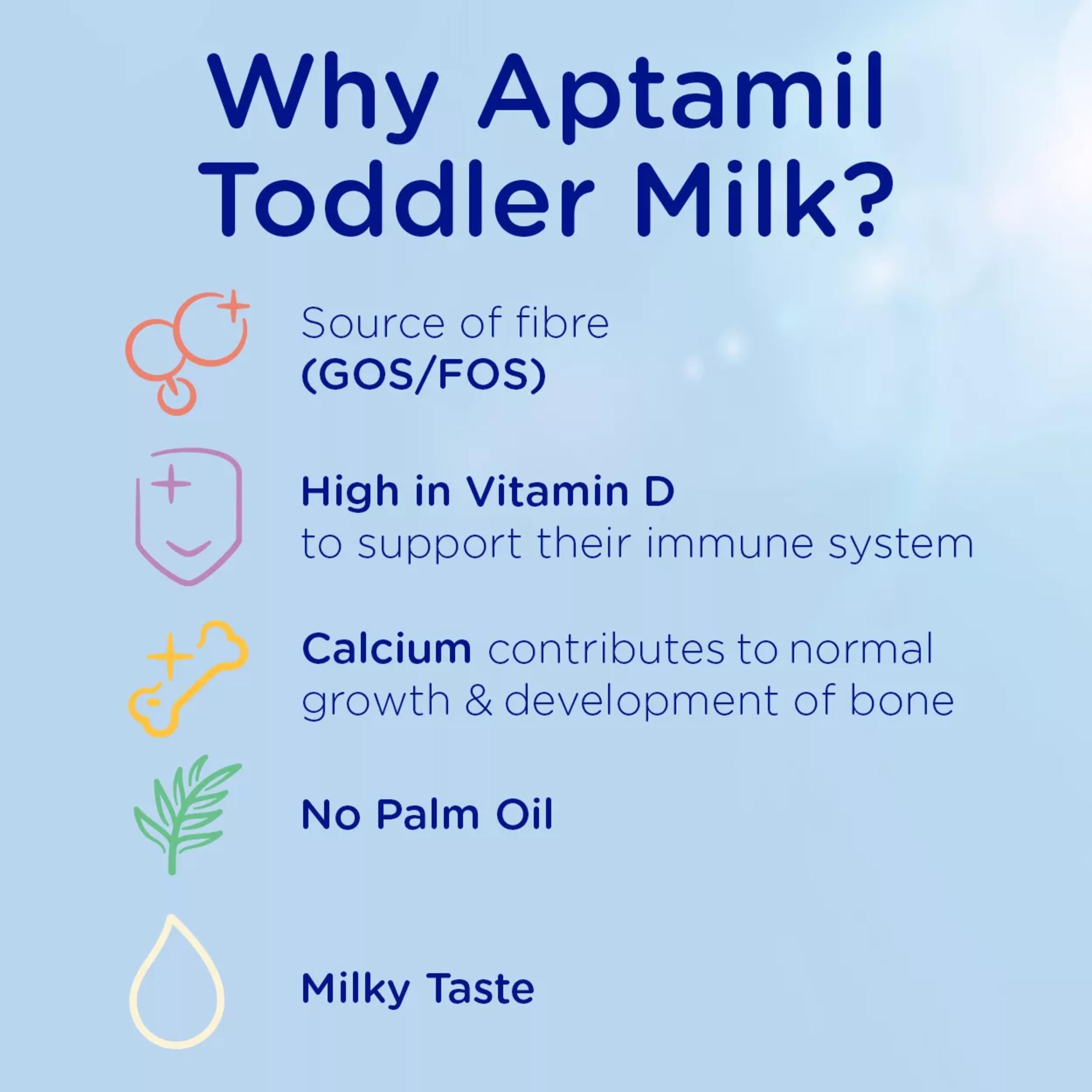 Aptamil toddler milk formula vanilla flavoured 800g, UK version