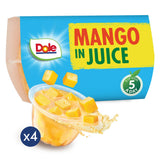 Dole mango fruit snack cups 4x113g, imported from the UK