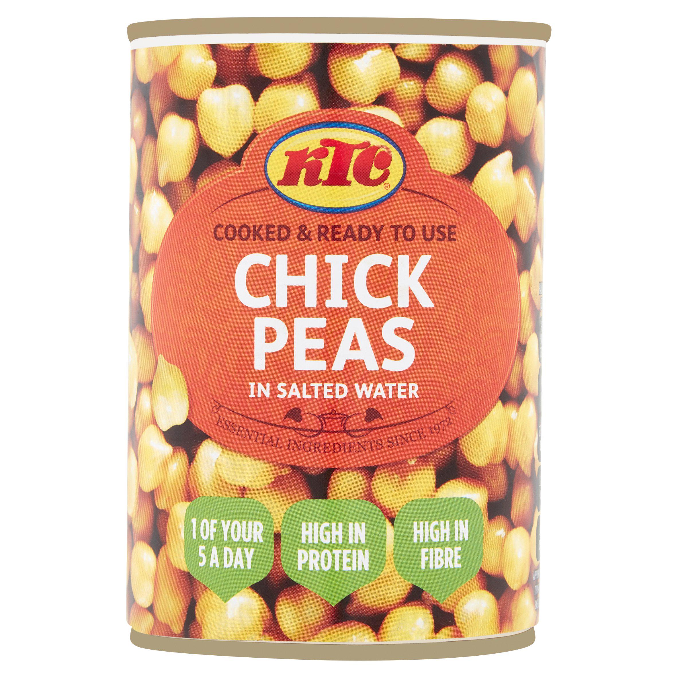 KTC chickpeas cooked 400g, UK version