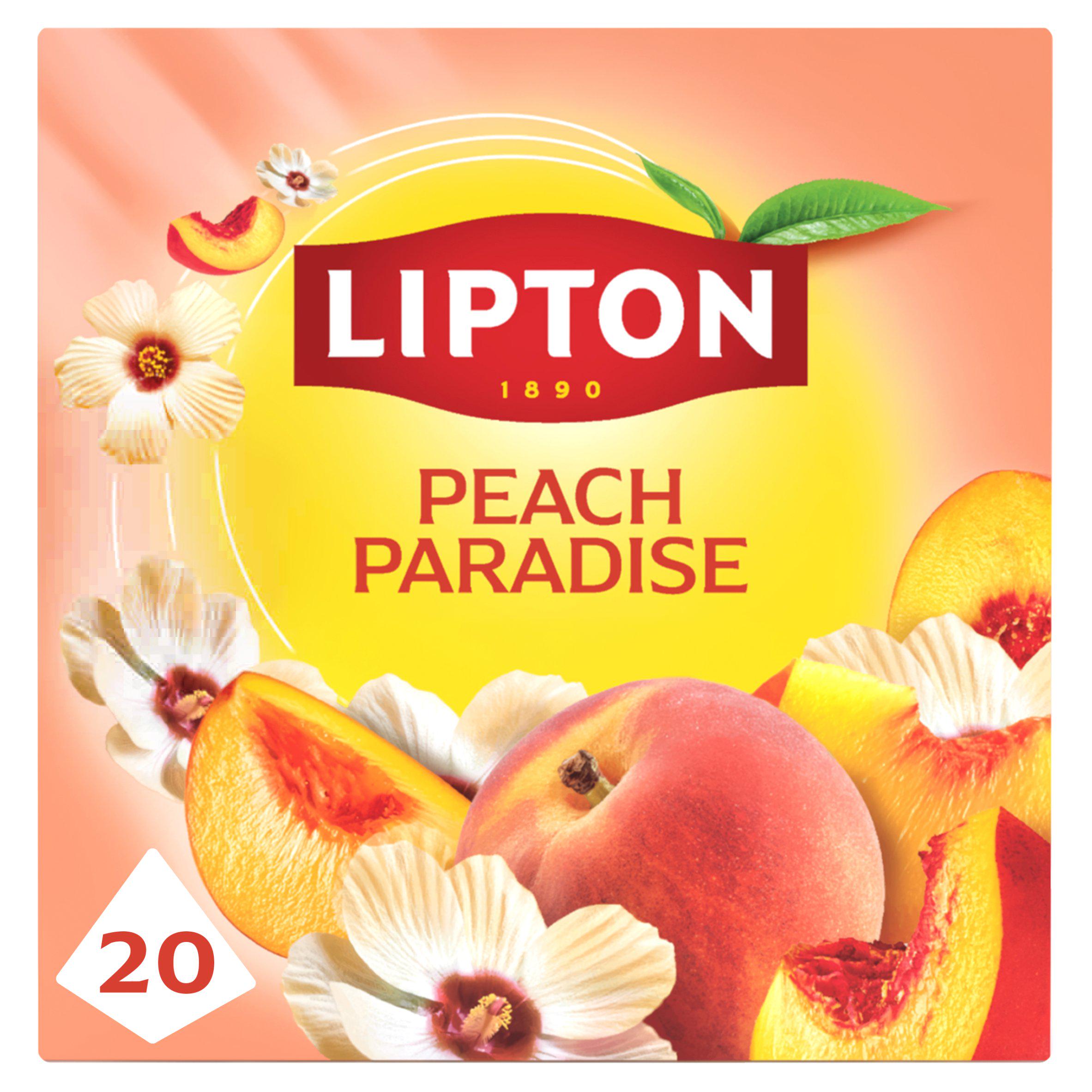 Lipton Peach Paradise fruit tea 20 bags (British brand)