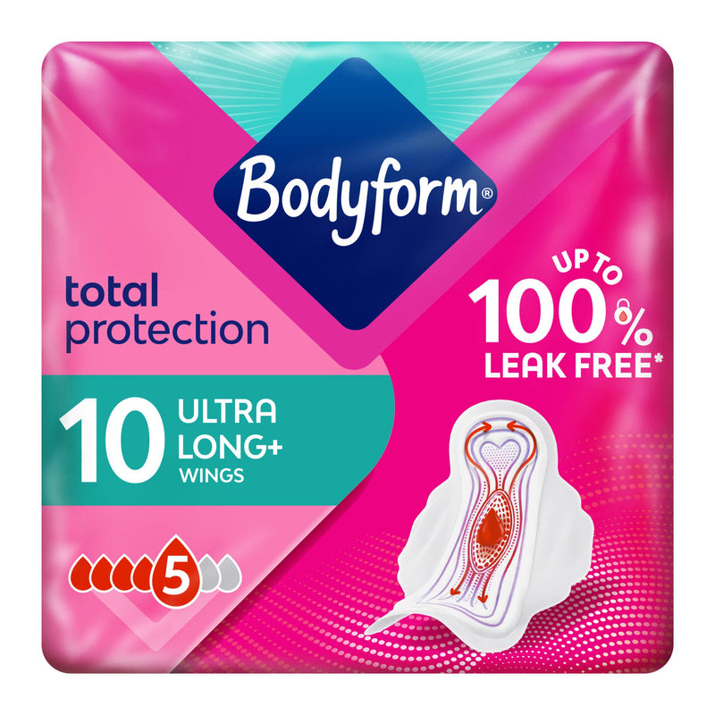 Bodyform Cour V sanitary towels with wings 10 pack - British product