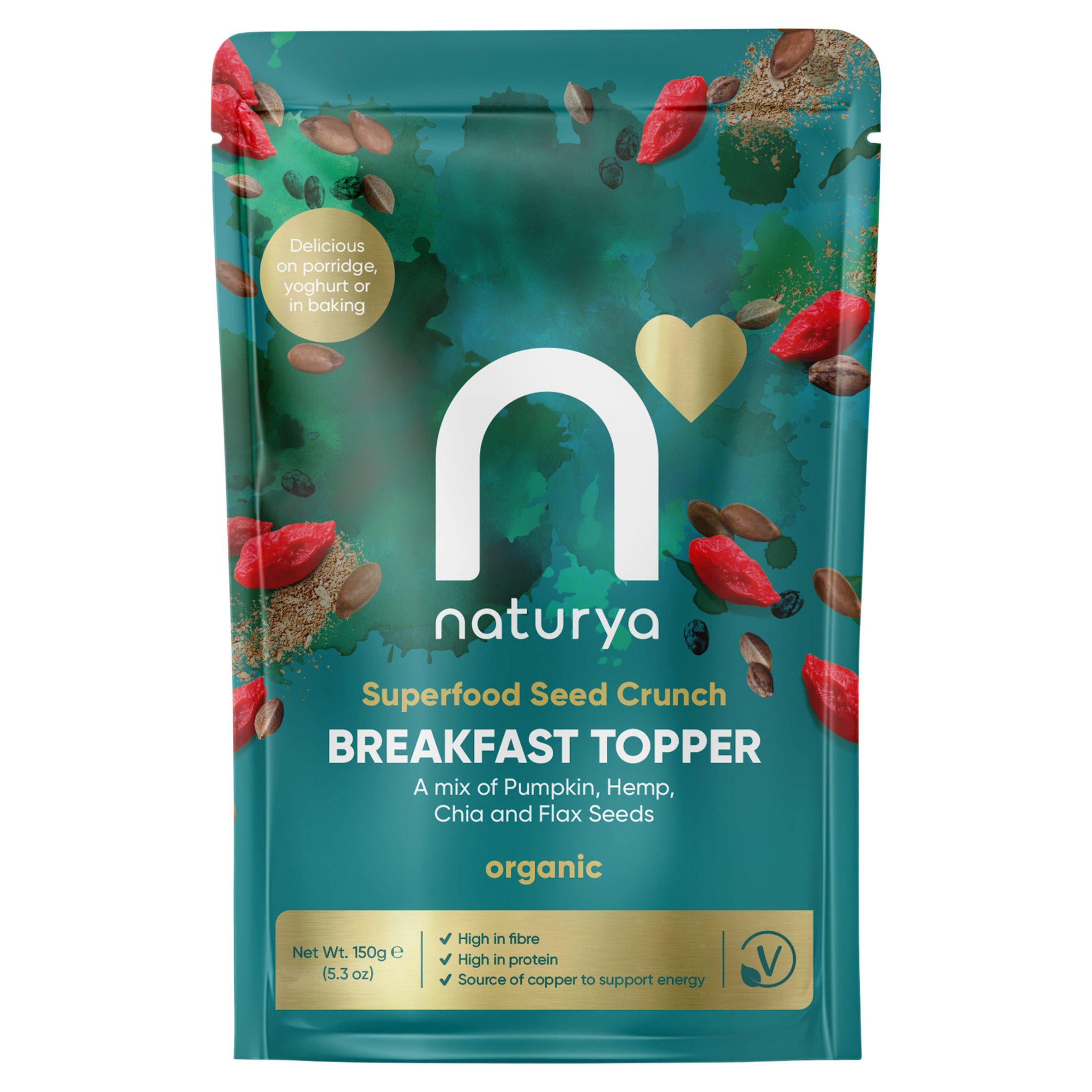 Naturya Breakfast Boost Seed Crunch 150g, UK version