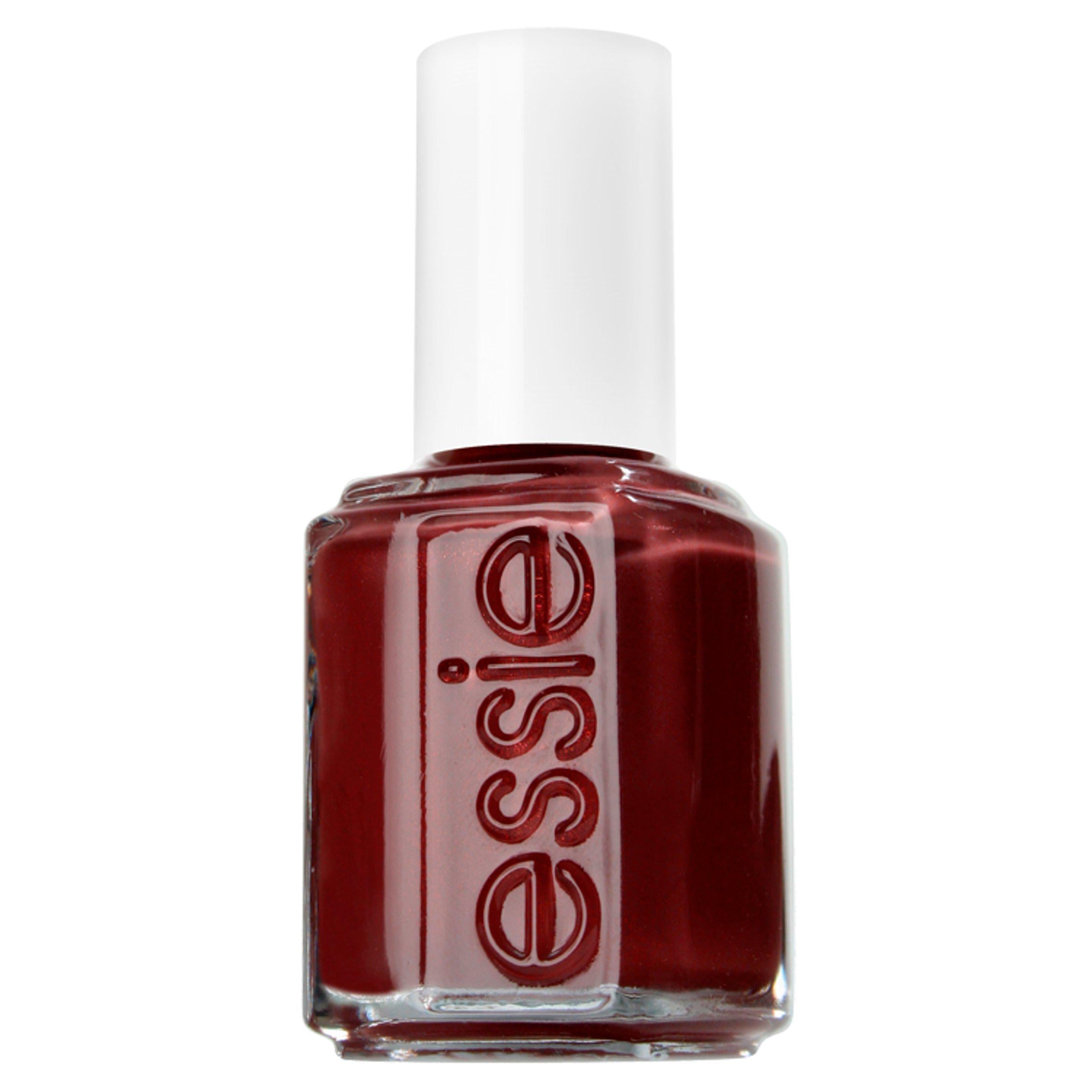 Essie Thigh High dark red shimmer nail polish 13.5ml UK version