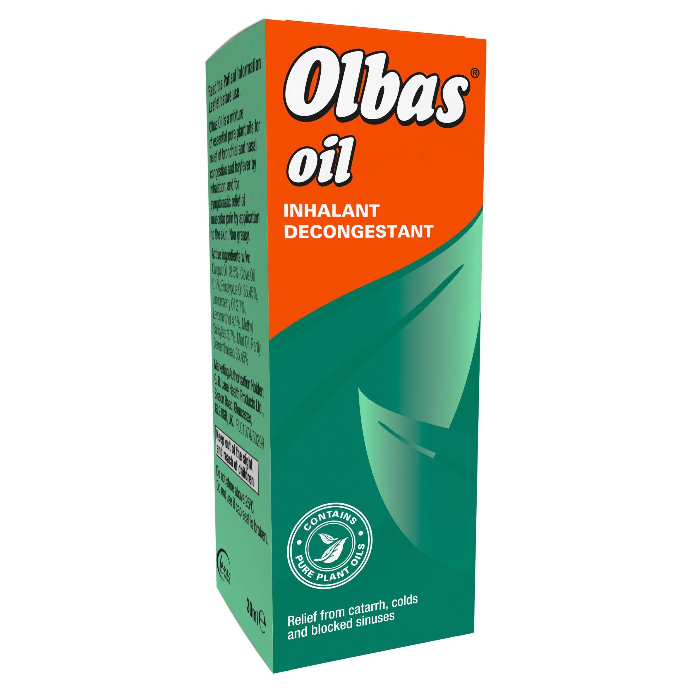 Olbas Oil 30ml essential oil blend, imported from the UK