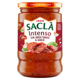 Sacla Intenso tomato and garlic sauce, imported from the UK