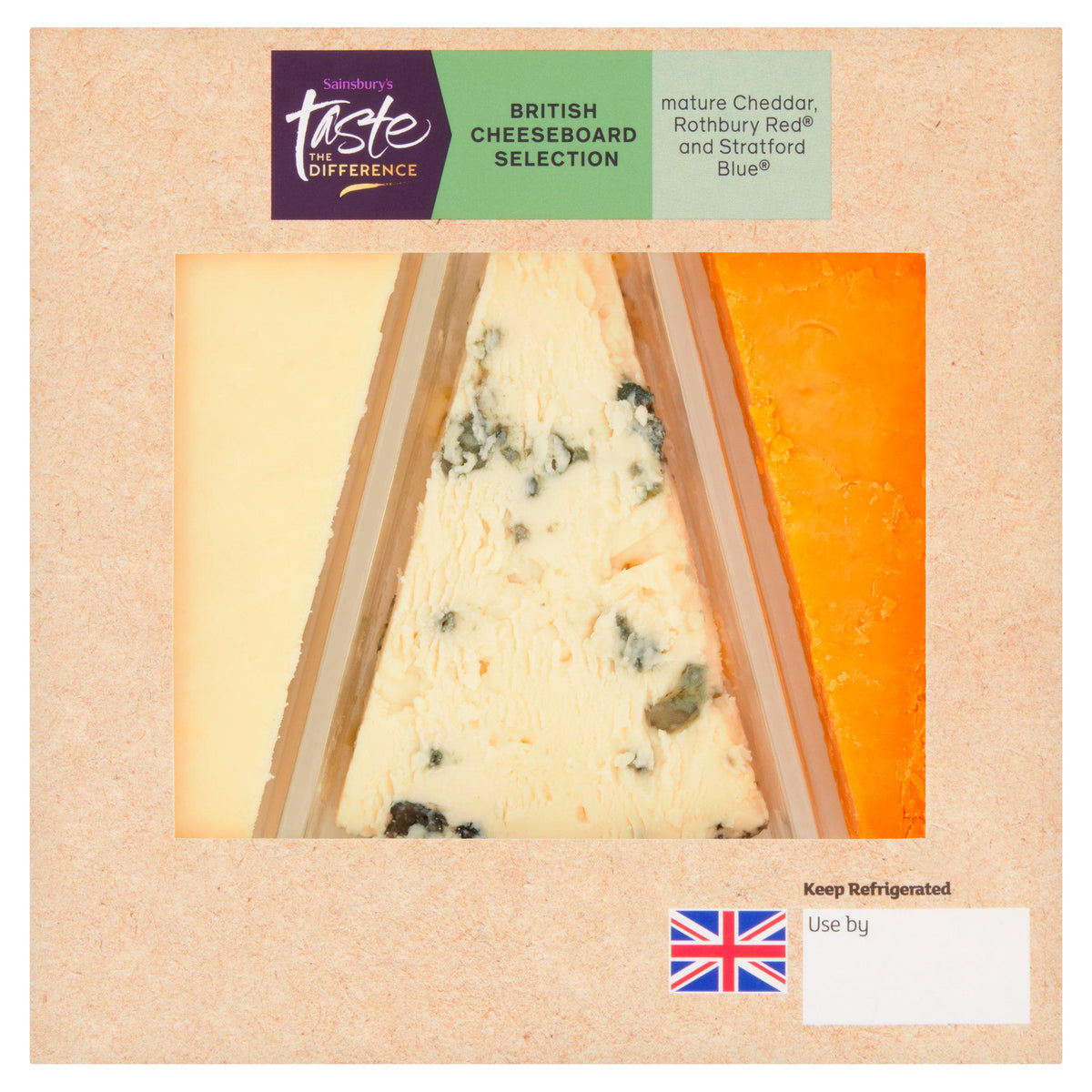 Sainsbury's British cheeseboard selection 155g - British product