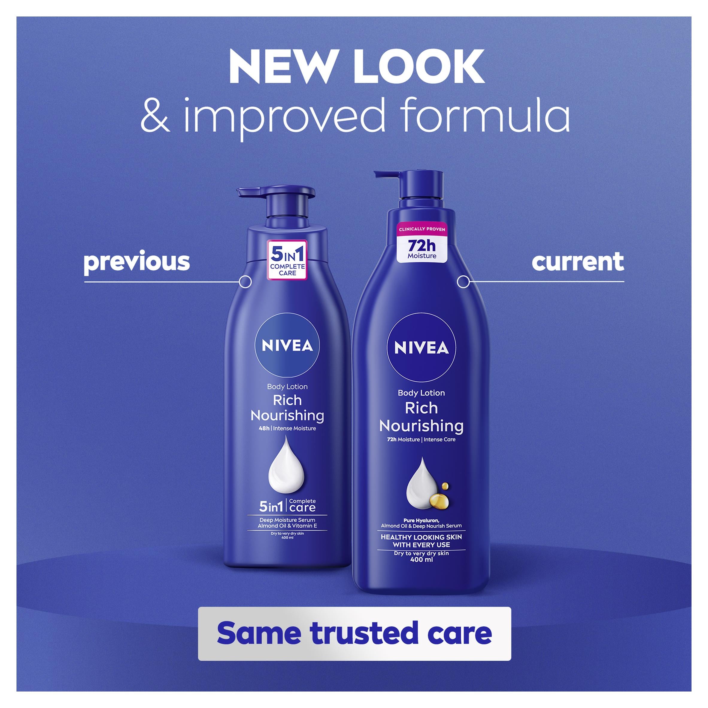 Nivea Rich Nourishing body lotion 400ml, UK version