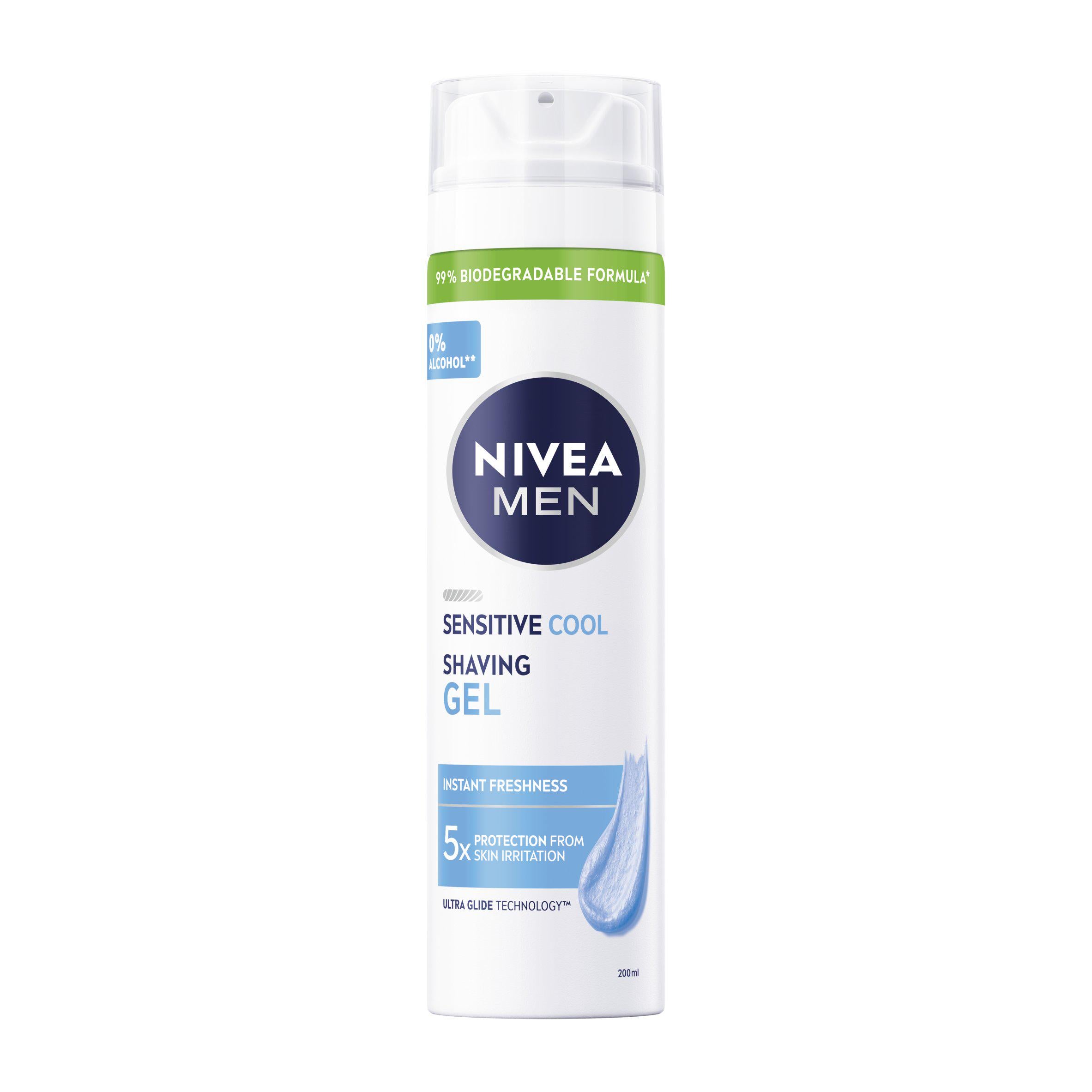 Nivea shaving gel sensitive cooling 200ml, UK version