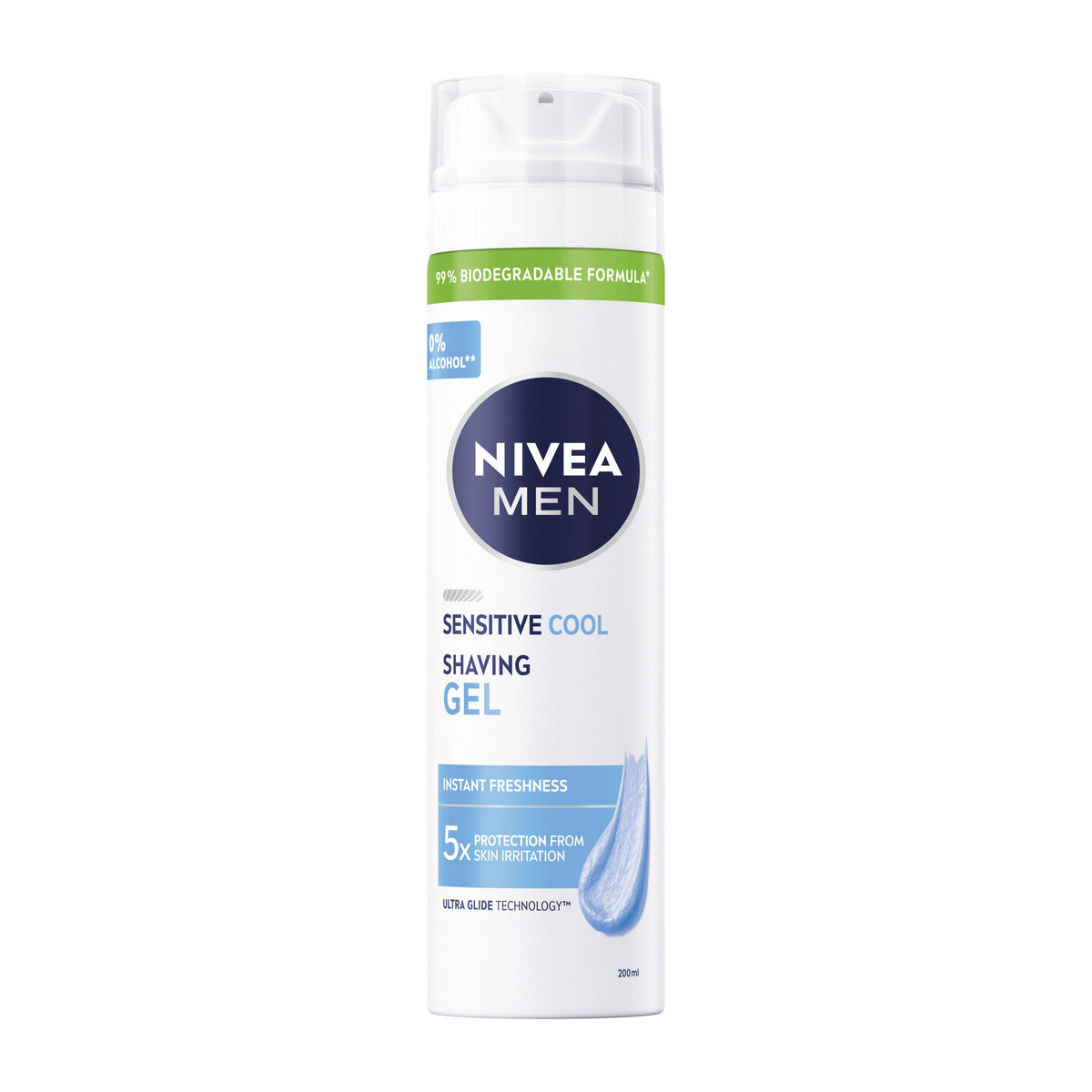 Nivea shaving gel sensitive cooling 200ml, UK version