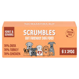 Scrumbles wet dog food trays 6x395g (British brand)