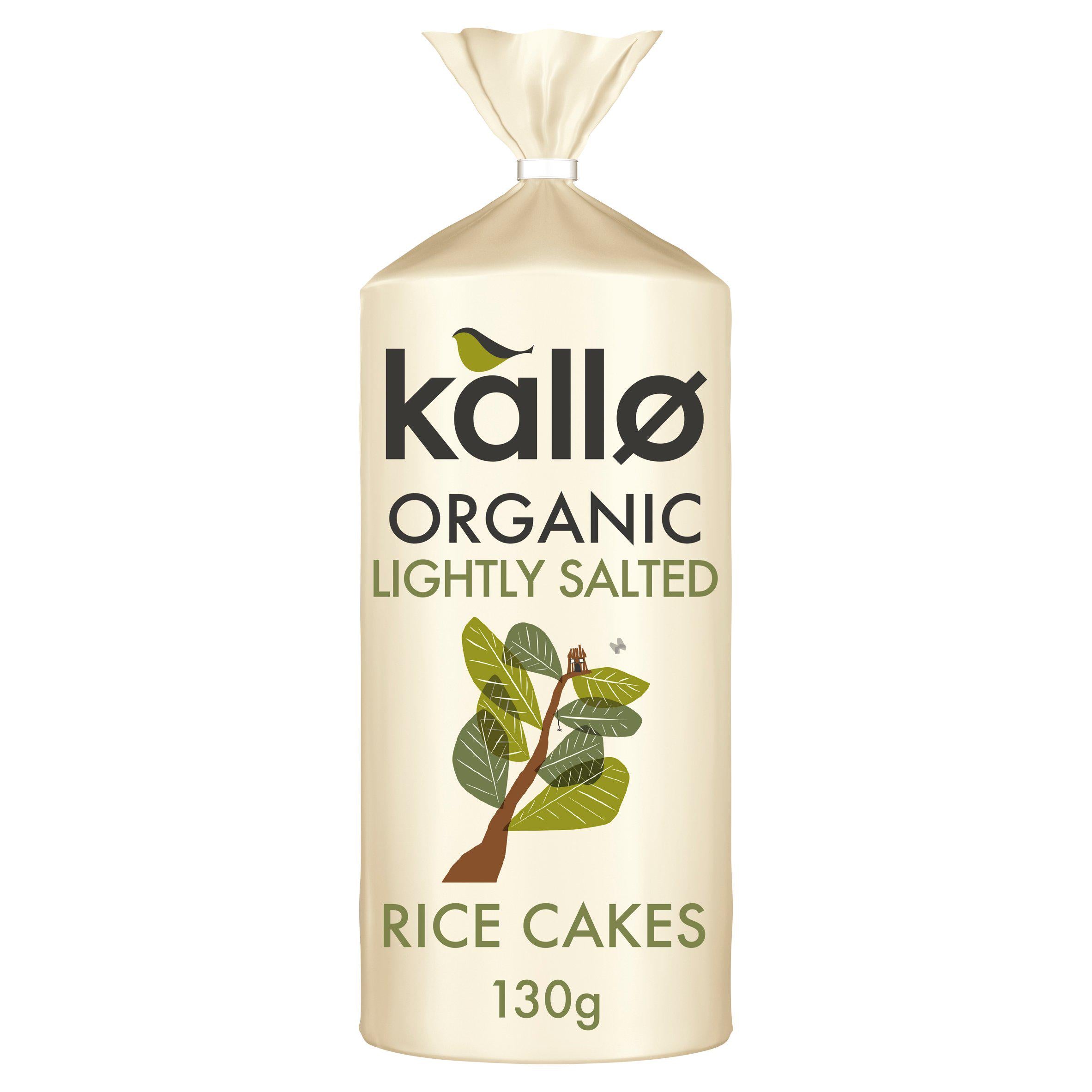 Kallo organic lightly salted rice cakes 130g, imported from the UK