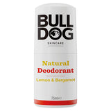 Bulldog Skincare Lemon & Bergamot Natural Deodorant 75ml