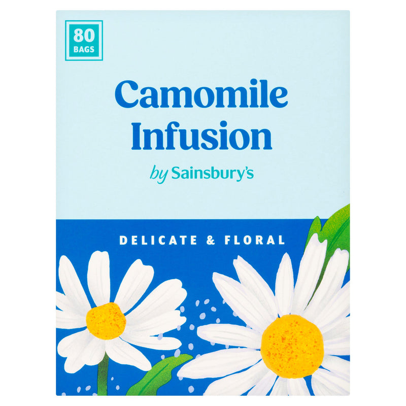 Sainsbury's camomile tea bags 80 bags 120g, imported from the UK
